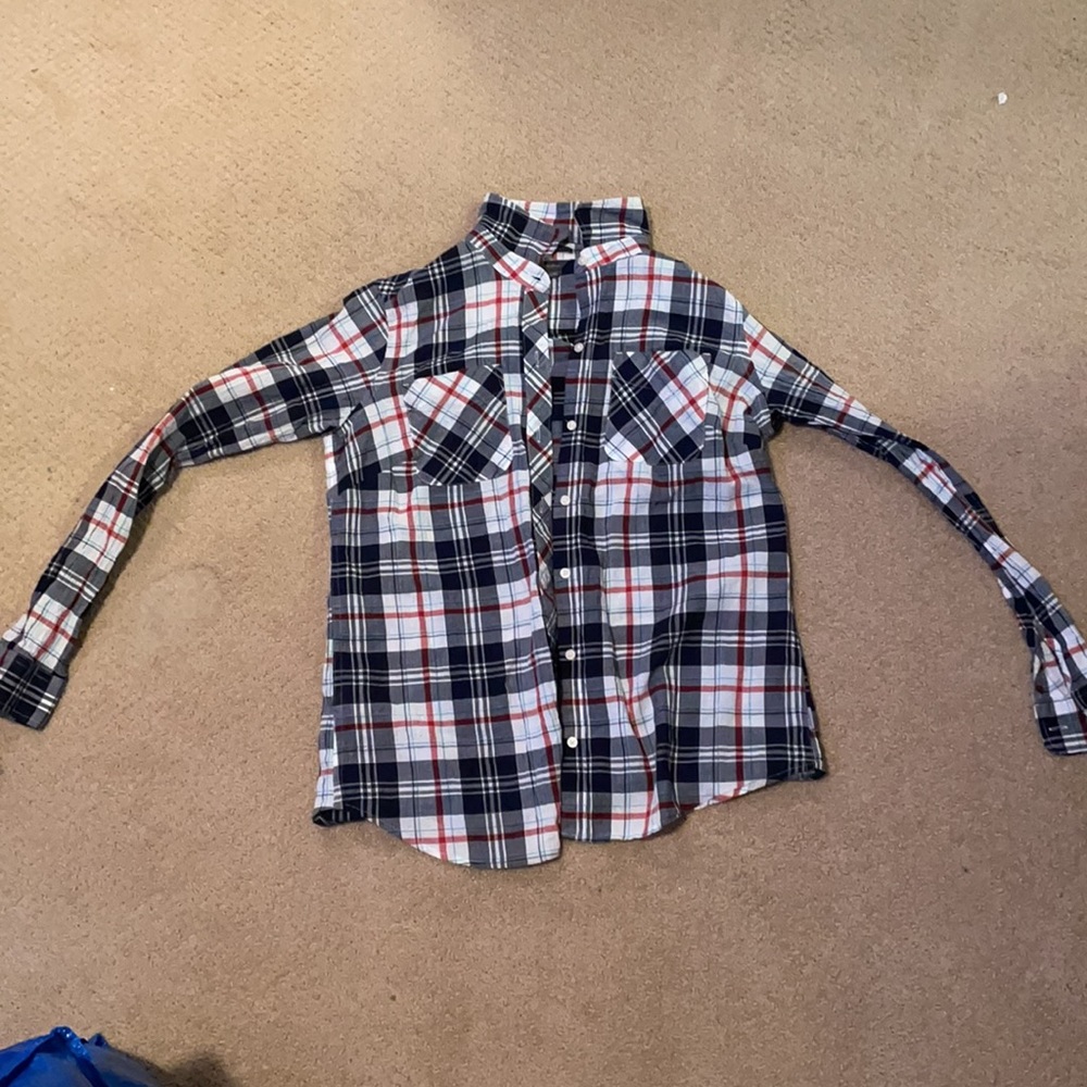 Eddie Bauer Plaid Button Up- S